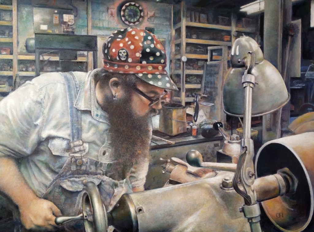 Portrait oil painting image